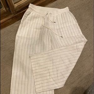 Athleta crop linen pant